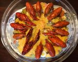 A picture of step 2 of California Farm Seafood Casserole.