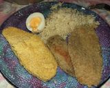 Foto del paso 3 de la receta: Milanesa de berenjenas (rebosada con pan o polenta) con arroz
