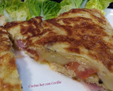 Foto del paso 9 de la receta: Omelette con jamón, queso, tomate y orégano
