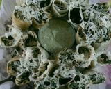 A picture of step 3 of Cheese Paneer spinach dosa roll.
