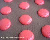 รูปขั้นตอนการทำที่ 3 ของ Raspberry Macarons