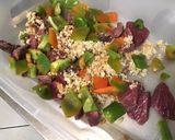 A picture of step 11 of Beef with Peanuts, Peppers, and Ginger.