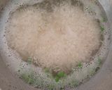 A picture of step 1 of Green spinach pulao.
