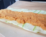 Foto del paso 5 de la receta: Rollos de calabacín y hummus de garbanzo