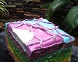 Foto langkah ke 7 dari resep Rainbow cake Ny. Liem.