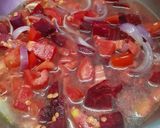 A picture of step 3 of Red Velvet Soup.