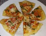 Foto langkah ke 8 dari resep Pizza teflon sederhana.