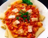 Hình bước làm 5 của món Pasta thịt nguội