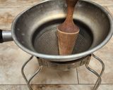 A picture of step 1 of Brad's vanilla cardamom pear butter.