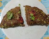 A picture of step 4 of Moong dal and sprouts Wrap.