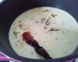 A picture of step 9 of Kadhi Gole-maharashtrian style kadhi gatta.