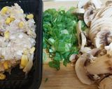 蔥香蘑菇肉末的食譜步驟1照片