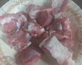 A picture of step 1 of Mutton stew/ Mutton do pyaza.
