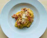 A picture of step 7 of Pasta alla Carbonara Romana❤️.