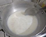A picture of step 2 of Besan ka sheera.