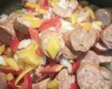 A picture of step 5 of Maltagliati Pasta Dish or Rhombus and Sausage.
