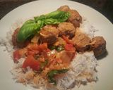 A picture of step 10 of THAI Coconut curry turkey meatballs.