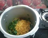 A picture of step 2 of Spinach / dal palak.