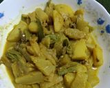 কচি মূলা আলু দিয়ে তরকারি রেসিপির ধাপ 2 ছবি