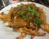 A picture of step 4 of GRILLED PRAWN with sweet sauce.