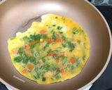 Foto langkah ke 2 dari resep Omelet Telur Lembut ala Hotel.