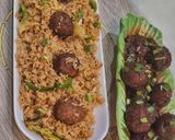 मंचूरियन वेज फ्राइड राइस (Manchurian veg fried rice recipe in Hindi) रेसिपी चरण 7 फोटो