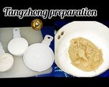 A picture of step 3 of Whole Wheat Marble bread with tangzhong technique.
