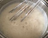 A picture of step 2 of Garganelli with Béchamel and Sausage.