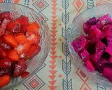 સ્ટ્રોબેરી અને ડ્રેગન ફ્રુટ જ્યુસ (Strawberry Dragon fruit juice Recipe In Gujarati) રેસીપી સ્ટેપ1ફોટો