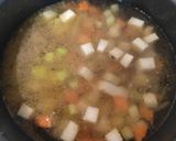 A picture of step 3 of Minestrone with Borlotti Beans and Purple Turnips.