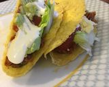A picture of step 9 of Tuna tacos with homemade guacamole and salsa (easy recipe).