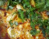 A picture of step 5 of Dahi Aalu.