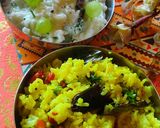 A picture of step 3 of Chitranna and mosaranna.