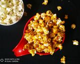 A picture of step 3 of Caramel popcorn.