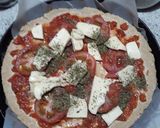 Foto del paso 5 de la receta: Pizza fit de harina de avena vegetariana simple
