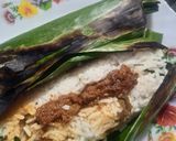 Foto langkah ke 6 dari resep Nasi Bakar Lebba' Lebba'.