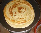 A picture of step 4 of Layered chapati with kamande (one tree.