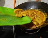 A picture of step 7 of Soya chaap korma.