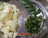 A picture of step 2 of Special Sindhi Masala Okra / Bhindi.