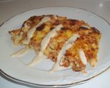 Foto del paso 14 de la receta: Pastel de macarrones con salsa de queso azul