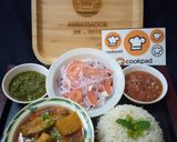 A picture of step 12 of Chicken Aaloo with Zeera Rice.