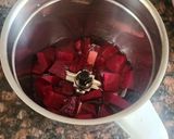 A picture of step 1 of Beetroot mini uttapam.