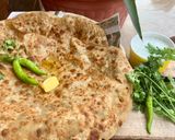 A picture of step 7 of Aloo walay Parathay.