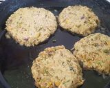 A picture of step 8 of Home made veggie and meat burgers.