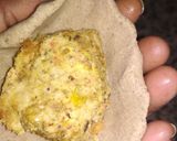 A picture of step 2 of Urad dal stuff bajre ki roti.