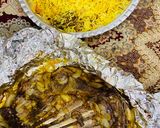 عکس مرحله 1 از دستور دنده داخل فر همراه برنج برياني