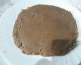 A picture of step 4 of Singhade ka halwa.