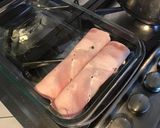 Une image de l'étape 5 de Gratin de jambon aux côtes de chou romanesco,sauce fromage et parmesan (anti gaspi).