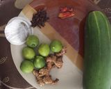 A picture of step 1 of Cucumber ice tea.