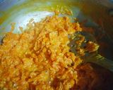 A picture of step 4 of Gajrela (Gajar ka Halwa).